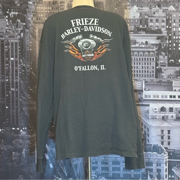 🎯SOLD🎯 Harley Davidson Long Sleeve Shirt - Picture 3 of 9